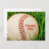 Baseball Danke, Postcard Postkarte (Vorne/Hinten)