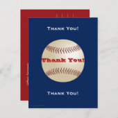 Baseball Danke, Postcard Postkarte (Vorne/Hinten)