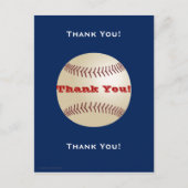 Baseball Danke, Postcard Postkarte (Vorderseite)