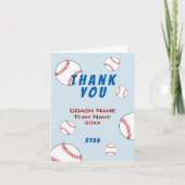 Baseball Danke Trainer Karte (Vorderseite)