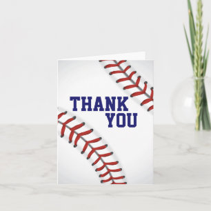 Baseball danken Ihnen zu merken Dankeskarte