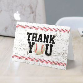 Baseball-danken nähende Sport-Babyparty Ihnen Dankeskarte