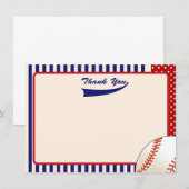 Baseball-Dankesbriefe Mitteilungskarte (Vorne/Hinten)