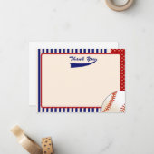 Baseball-Dankesbriefe Mitteilungskarte (Vorderseite/Rückseite Beispiel)