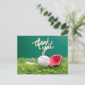Baseball Dankeschön Karte (Stehend Vorderseite)