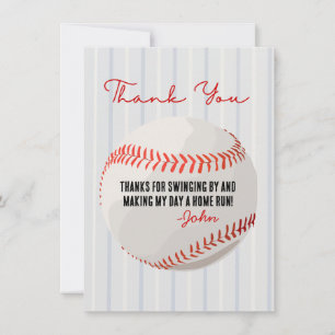 Baseball Dankeschön Karte