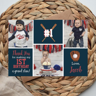 Baseball Dankeschön Karte