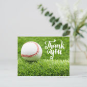 Baseball Dankeschön Karte (Stehend Vorderseite)