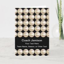 Baseball Dankeslehrer, Name, Leerseite im Inneren,
