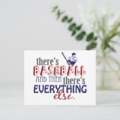 Baseball dann alles andere postkarte (Stehend Vorderseite)