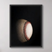 Baseball Dark Textured Minimalist Poster