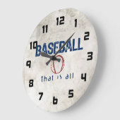 Baseball, das ist alles große wanduhr (Winkel)