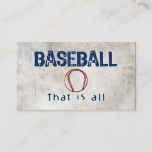 Baseball, das ist alles visitenkarte
