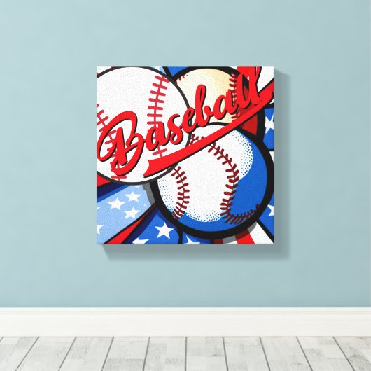 Baseball Days Leinwanddruck (Insitu (Holzboden))