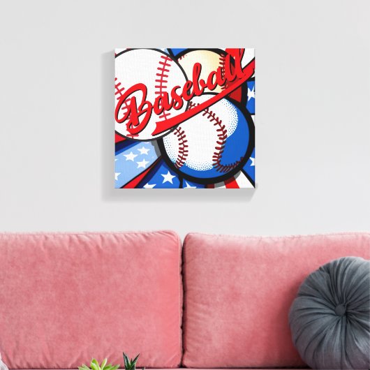 Baseball Days Leinwanddruck (Insitu (Wohnzimmer))