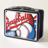 Baseball Days Metall Brotdose (Vorderseite)