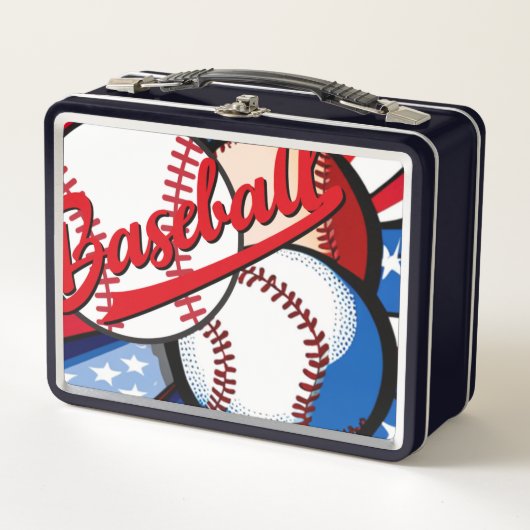 Baseball Days Metall Brotdose (Vorderseite)
