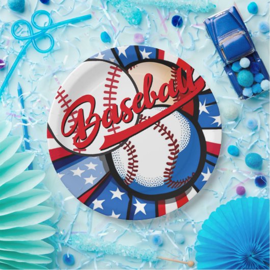 Baseball Days Pappteller (Party)