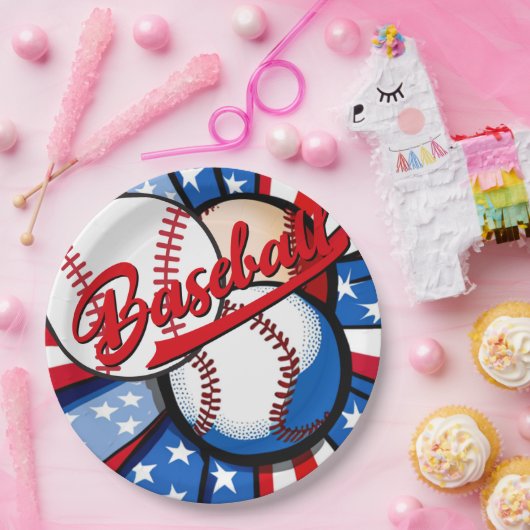 Baseball Days Pappteller (Party)