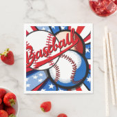 Baseball Days Serviette (Beispiel)