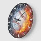 Baseball-Decorationswall-Uhr Große Wanduhr (Winkel)