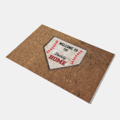 Baseball-Dekoration / Willkommensmat / Baseball-Ma Fußmatte (Schrägansicht)