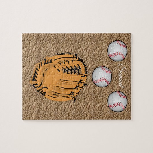Baseball Dekorative Jigsaw Puzzle (Horizontal)
