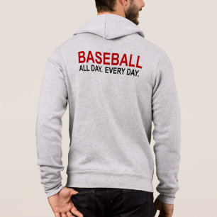 Baseball den ganzen Tag Hoodie