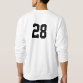 Baseball den ganzen Tag Sweatshirt (Rückseite)
