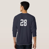 Baseball den ganzen Tag Sweatshirt (Schwarz voll)