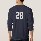Baseball den ganzen Tag Sweatshirt (Rückseite)
