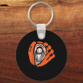 Baseball der Austernfänger Schlüsselanhänger (Vorderseite)