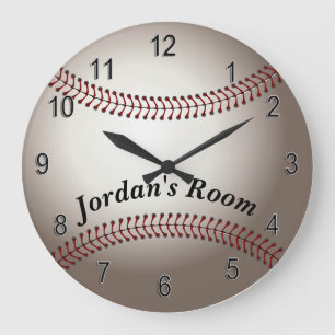 Baseball der Kinderuhr Große Wanduhr
