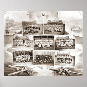 Baseball der Nationalliga 1888 Poster