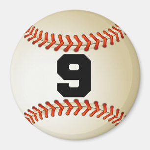 Baseball der Nr.-9 Magnet