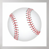 Baseball-Design-Baseball mit benutzerdefinierter B Poster (Vorne)