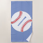 Baseball Design Beach Handtuch (Vorderseite)