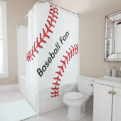 Baseball-Design-Duschvorhang Duschvorhang (Beispiel)