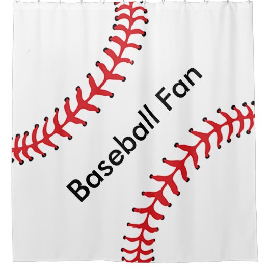 Baseball-Design-Duschvorhang Duschvorhang (Vorderseite)