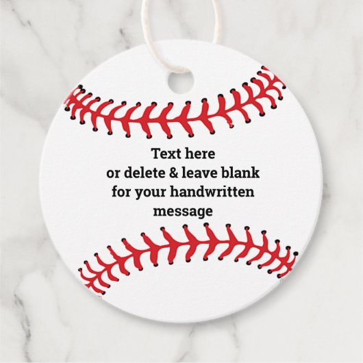 Baseball Design Fevor Card Geschenkanhänger (Vorderseite)