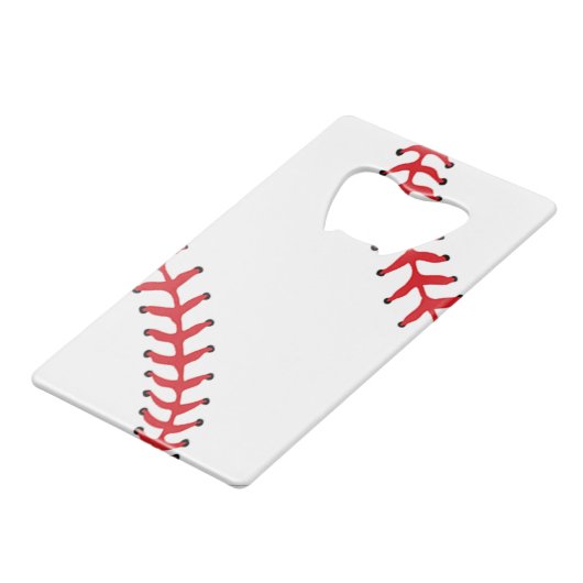 Baseball Design Flaschenöffner (Rückseite Schrägansicht)