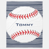 Baseball Design Fleece Blanket (Vorderseite)