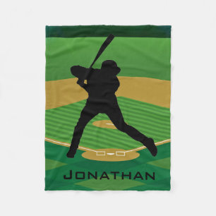 Baseball Design Fleece Blanket