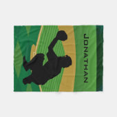 Baseball Design Fleece Blanket (Vorderseite (Horizontal))