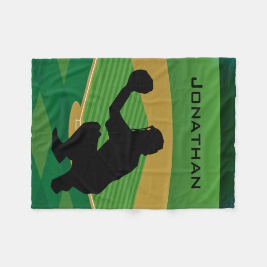 Baseball Design Fleece Blanket (Vorderseite (Horizontal))