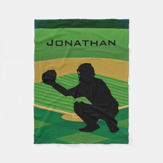 Baseball Design Fleece Blanket (Vorderseite)