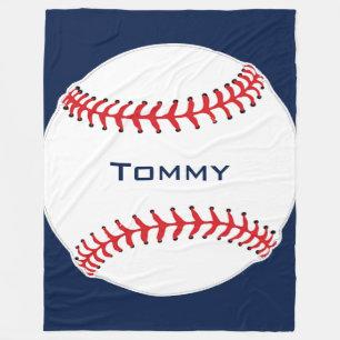 Baseball Design Fleece Blanket