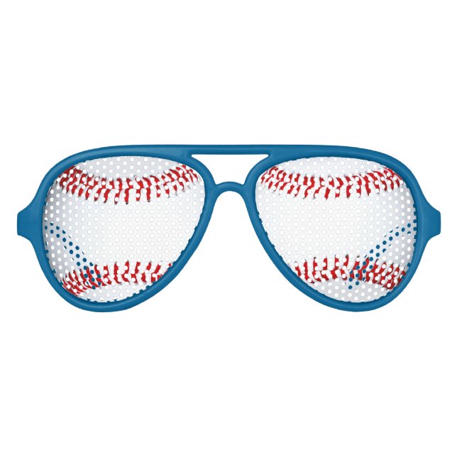 Baseball Design Foto Sonnenbrille Shades (Vorderseite)