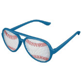Baseball Design Foto Sonnenbrille Shades (Schrägansicht)