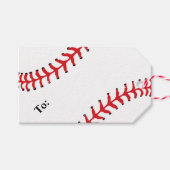 Baseball Design-Geschenk-Tag Geschenkanhänger (Vorderseite (Horizontal))